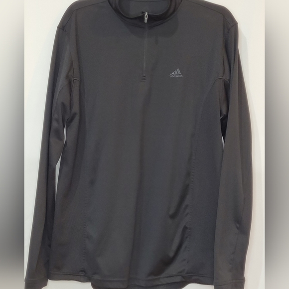 Adidas Men's 1/4 Zip Lightweight Breathable Side Panel Pullover - Size L - Picture 1 of 6